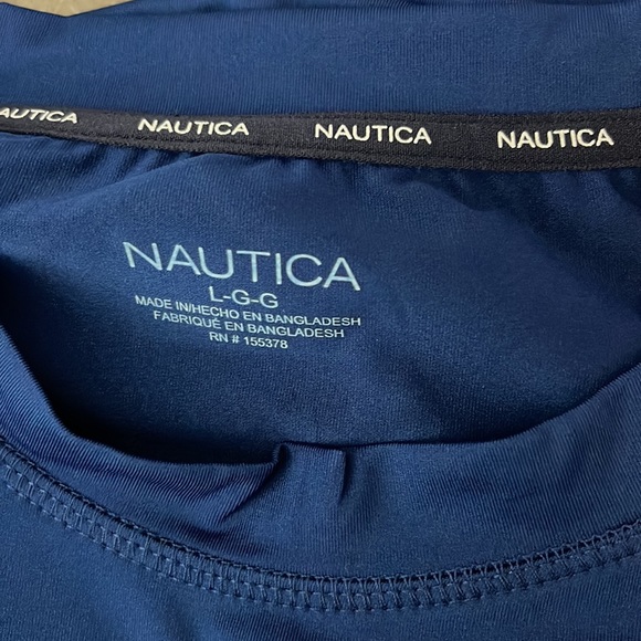 Nautica Blue Athletic T-shirt NWOT Size Large - Picture 5 of 6